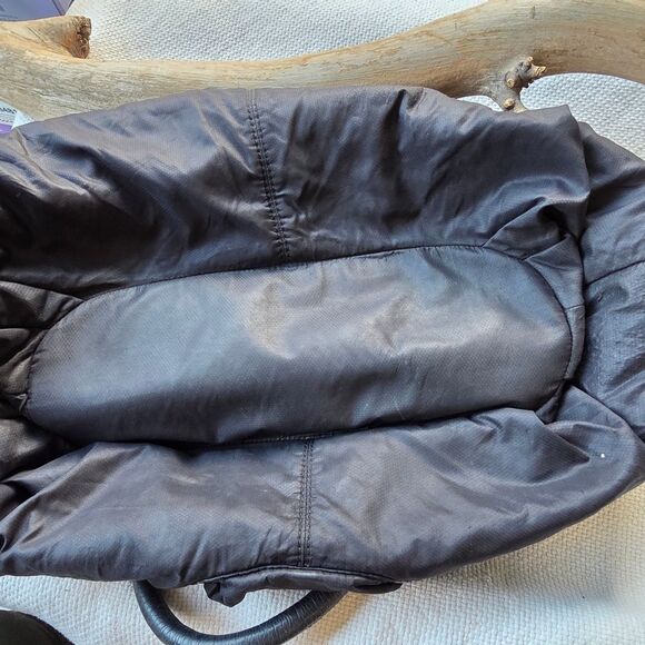 Lockheart Leather And Coated Nylon Ruffle Shoulder Bag - Picture 7 of 15